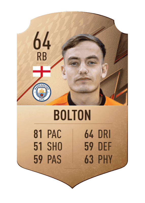 Carta Bolton bronce no único FIFA 22 Ultimate Team