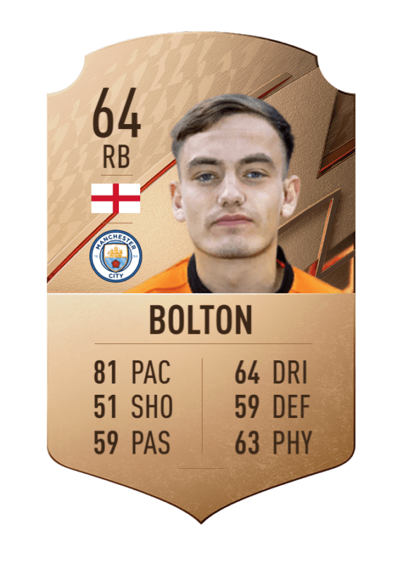 Carta Bolton bronce no único FIFA 22 Ultimate Team