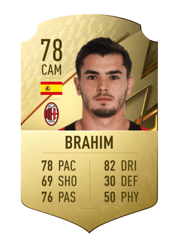 Carta Brahim oro único FIFA 22 Ultimate Team
