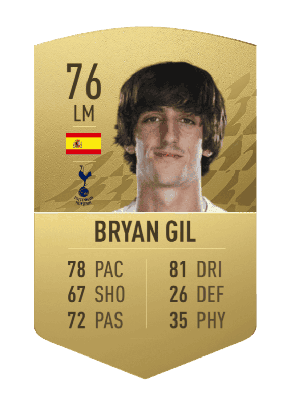 Carta oro no único Bryan Gil FIFA 22 Ultimate Team