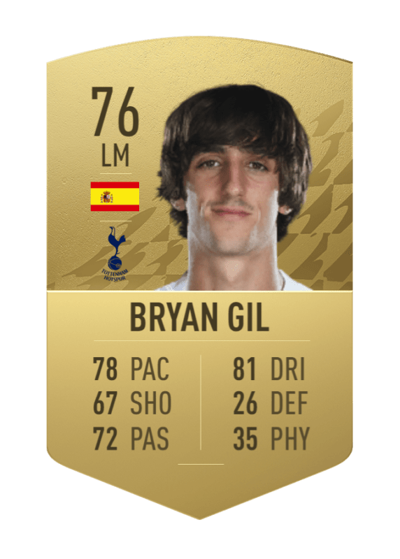 Carta oro no único Bryan Gil FIFA 22 Ultimate Team