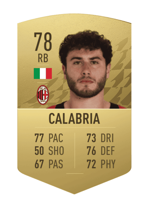 Carta Calabria oro no único FIFA 22 Ultimate Team