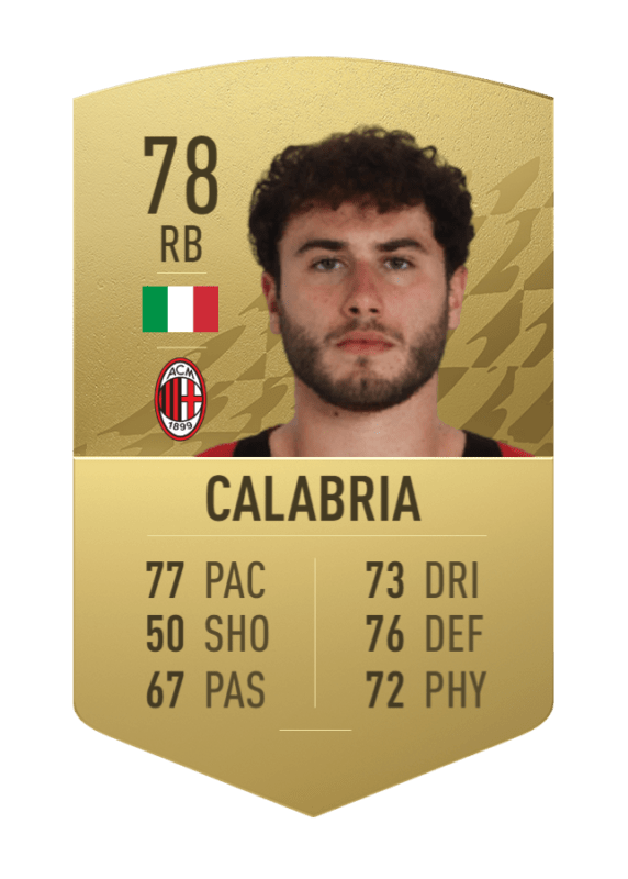 Carta Calabria oro no único FIFA 22 Ultimate Team