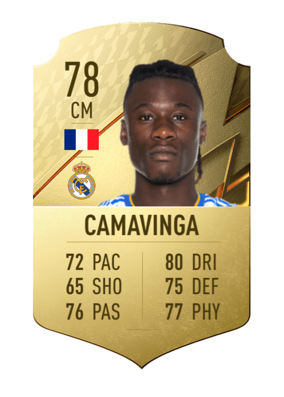 Carta Eduardo Camavinga oro único FIFA 22 Ultimate Team