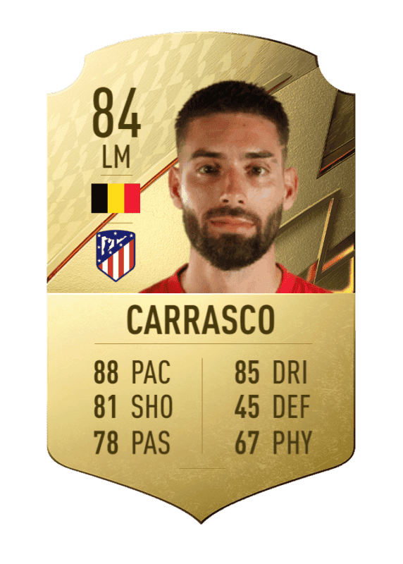Carta Carrasco oro único FIFA 22 Ultimate Team