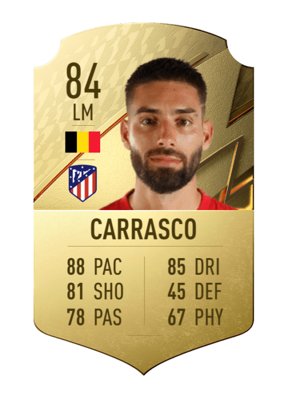 Carta Carrasco oro único FIFA 22 Ultimate Team