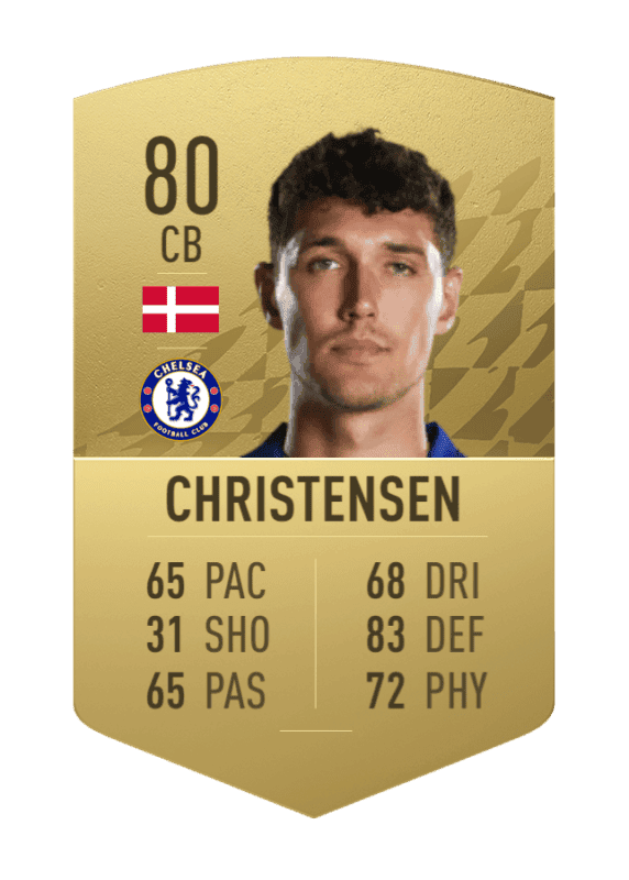 Carta Christensen oro no único FIFA 22 Ultimate Team