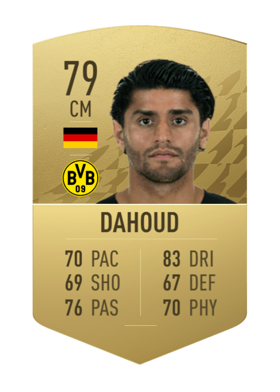 Carta Dahoud oro no único FIFA 22 Ultimate Team