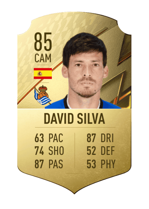 Carta David Silva oro único FIFA 22 Ultimate Team