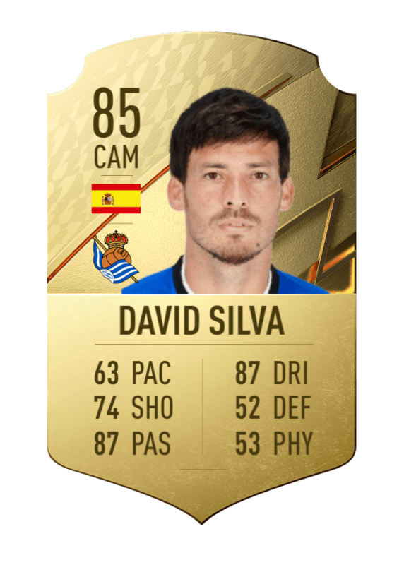 Carta David Silva oro único FIFA 22 Ultimate Team