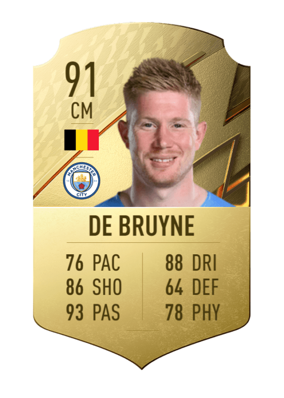 Carta De Bruyne oro único FIFA 22 Ultimate Team