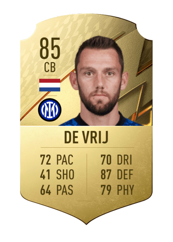 Carta De Vrij oro único FIFA 22 Ultimate Team