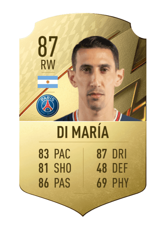 Carta Di María oro único FIFA 22 Ultimate Team