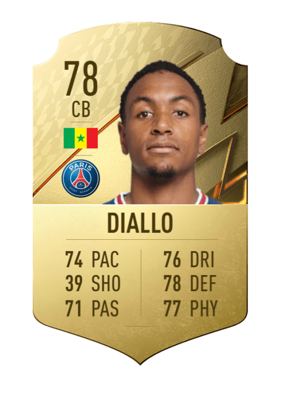 Carta Diallo oro único FIFA 22 Ultimate Team