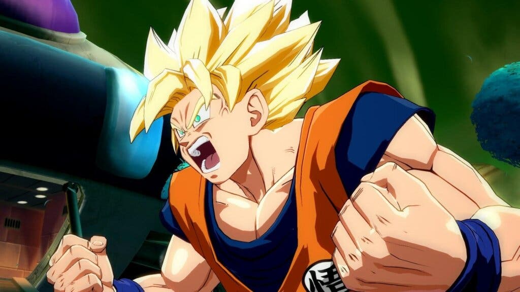 Goku gritando