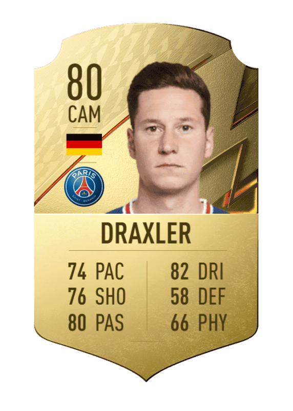 Carta Draxler oro único FIFA 22 Ultimate Team