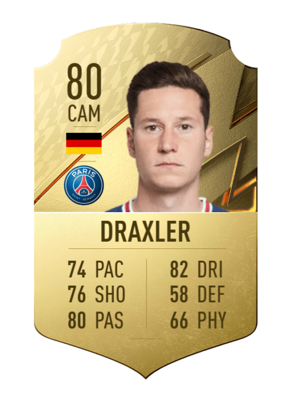 Carta Draxler oro único FIFA 22 Ultimate Team
