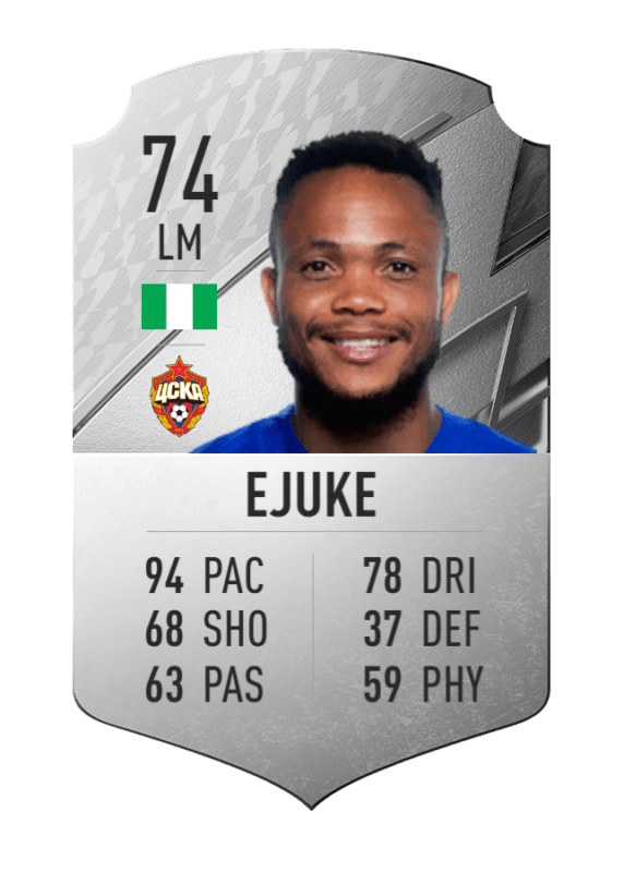 Carta Ejuke plata único FIFA 22 Ultimate Team