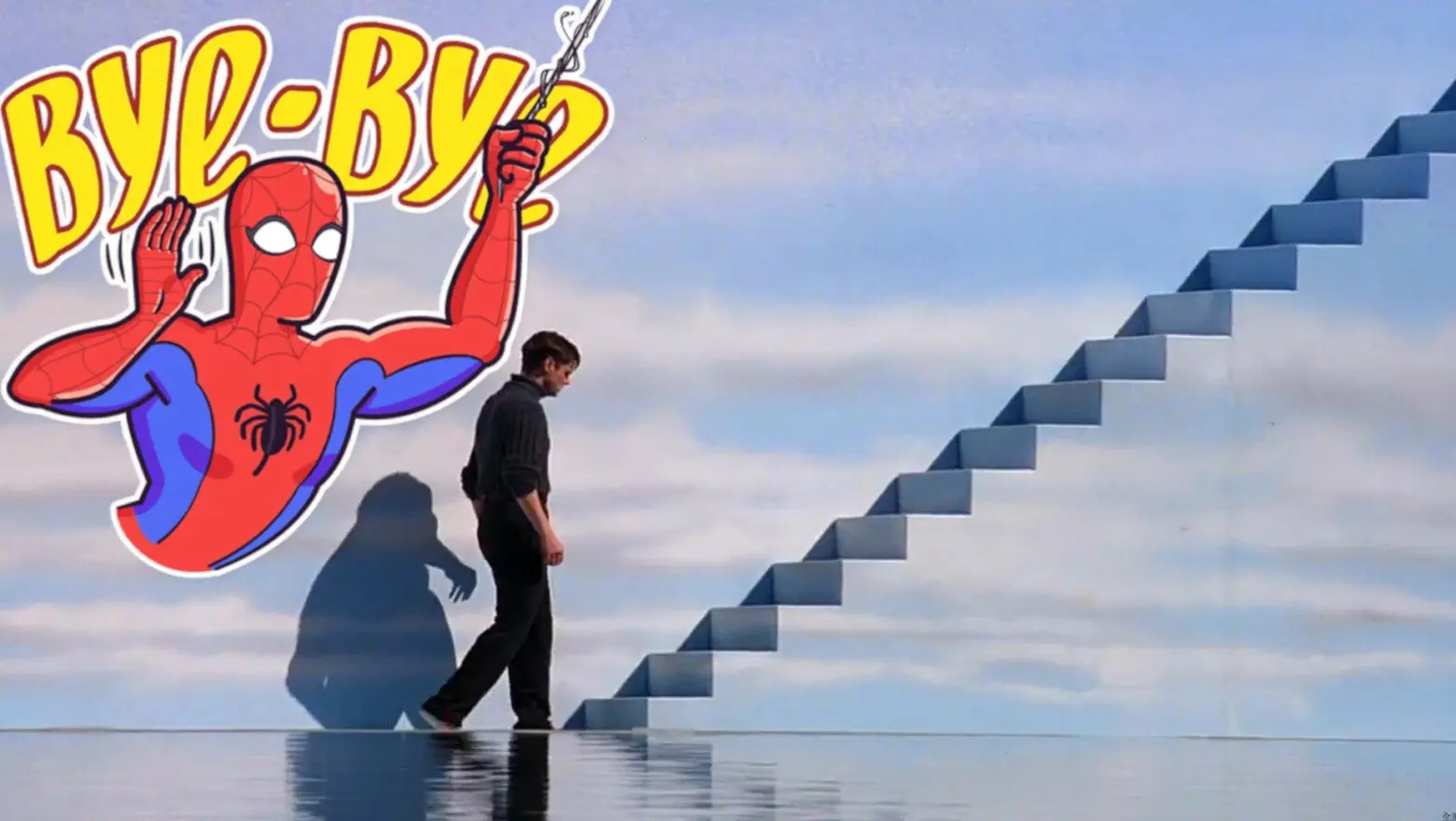 Spider-Man diciendo adiós a El show de Truman en Netflix