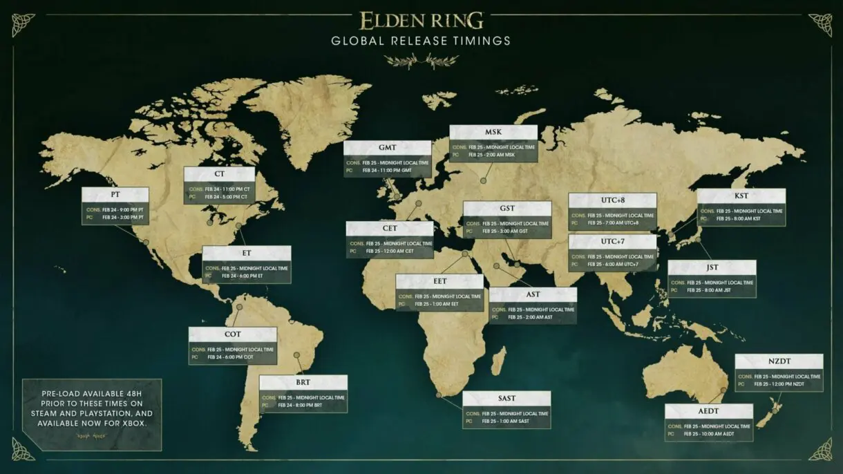elden ring horarios