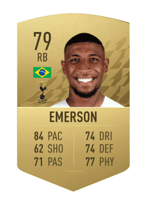 Carta oro no único Emerson FIFA 22 Ultimate Team