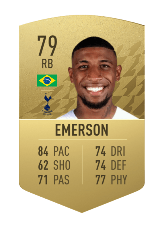 Carta oro no único Emerson FIFA 22 Ultimate Team