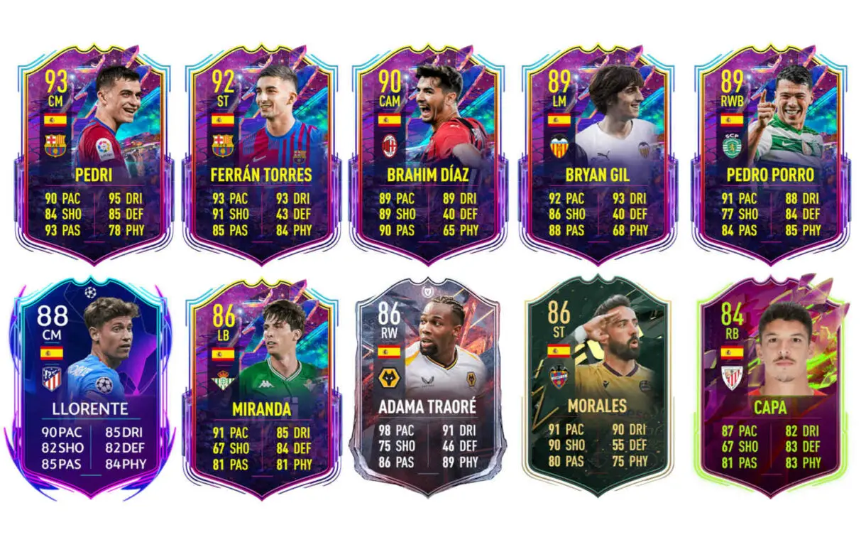 Links verdes España Xavi Hernández Icono Prime FIFA 22 Ultimate Team
