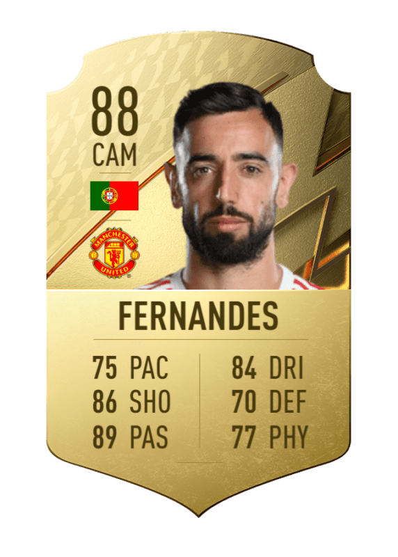Carta Bruno Fernandes oro único FIFA 22 Ultimate Team