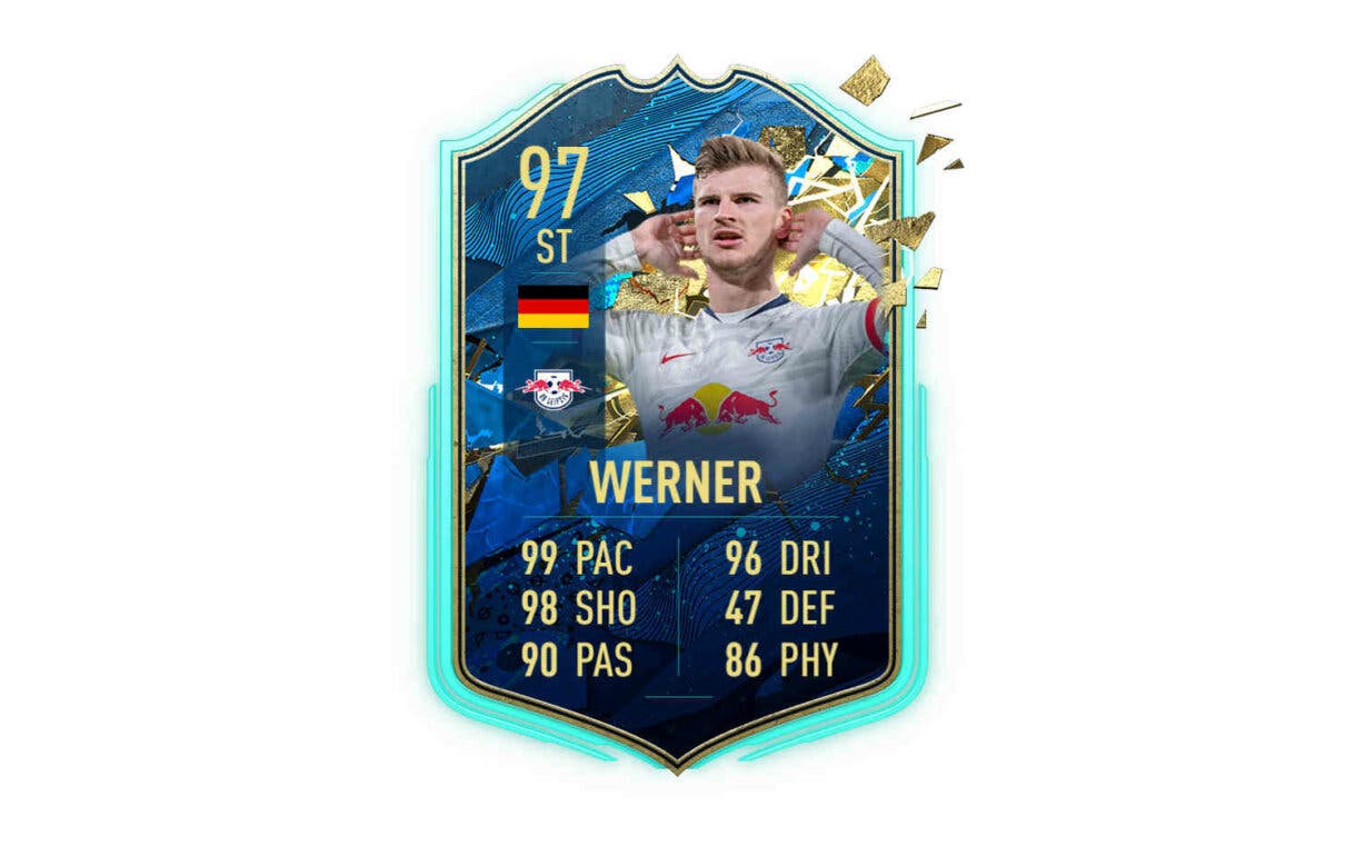 Carta TOTS Timo Werner FIFA 20 Ultimate Team
