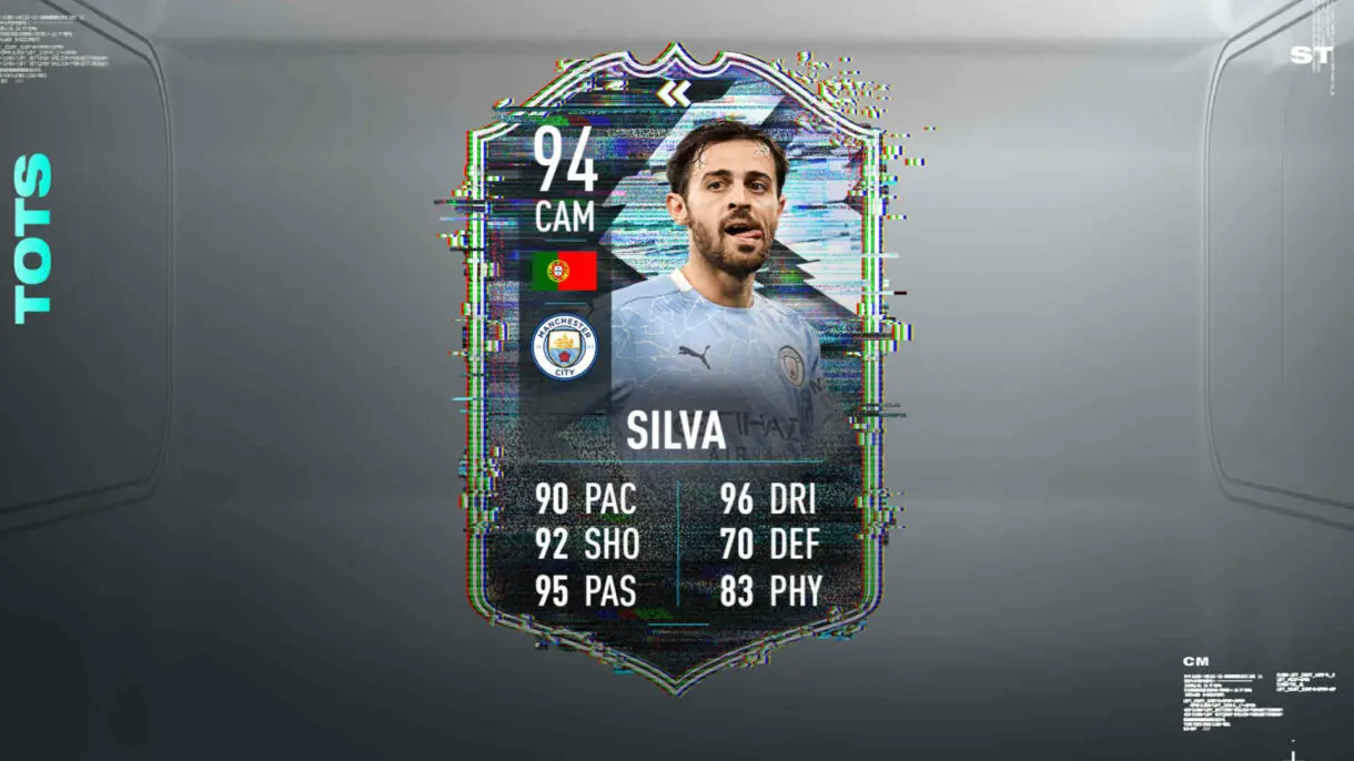 Cartas Flashback inventada Bernardo Silva FIFA 21 Ultimate Team