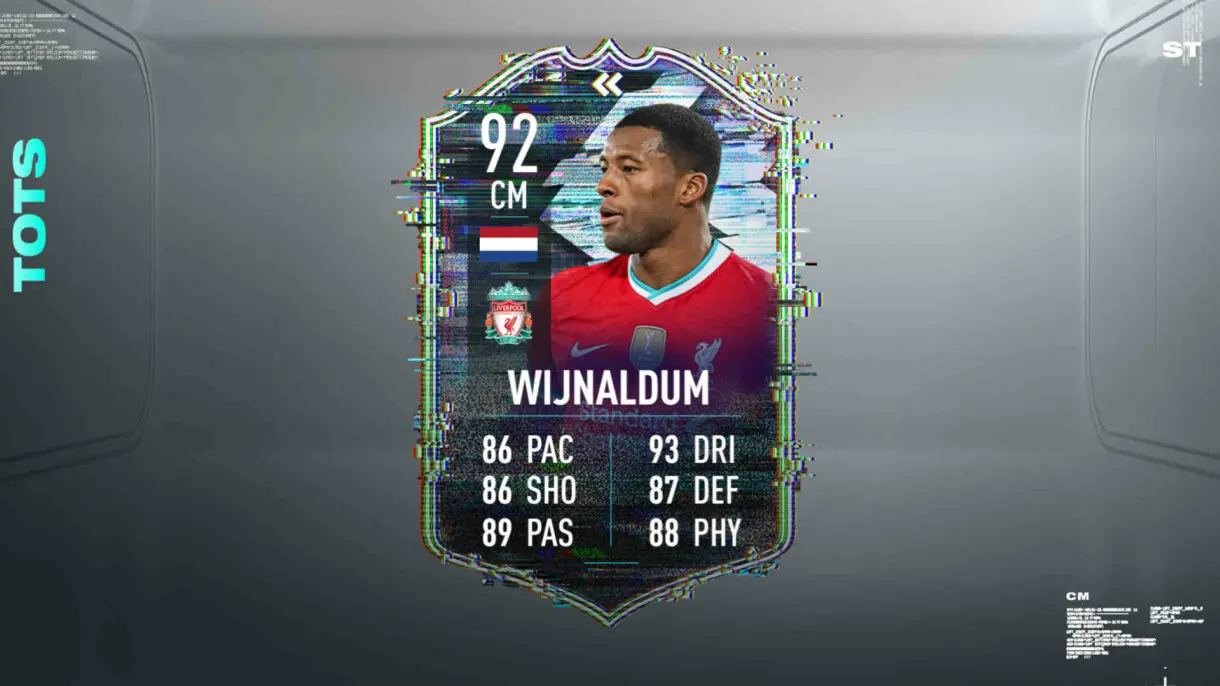 Cartas Flashback inventada Wijnaldum FIFA 21 Ultimate Team