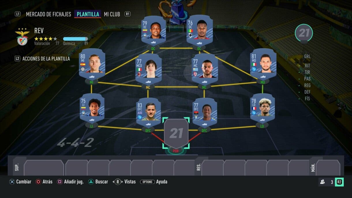 Plantilla Serie A jugadores baratos pero útiles FIFA 21 Ultimate Team