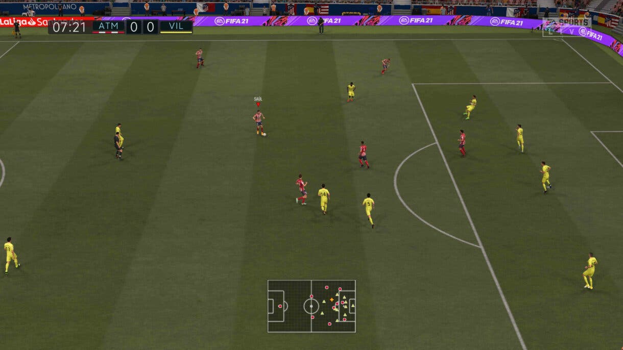 Mejores ajustes de cámara FIFA 21 Ultimate Team grúa variante 2