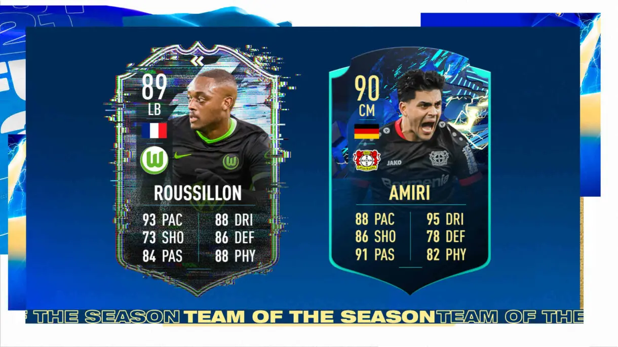 Cartas Roussillon Flashback y Amiri TOTS Moments gratuitos FIFA 21 Ultimate Team