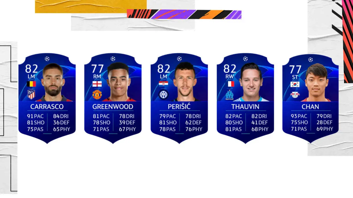 Cartas aconsejables UCL principales ligas FIFA 21 Ultimate Team