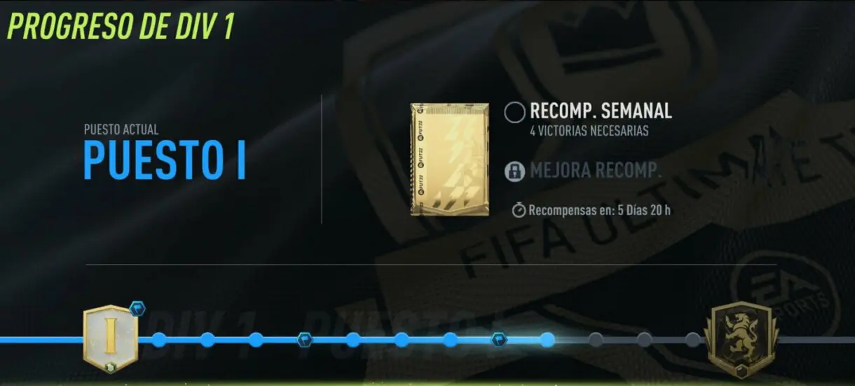 FIFA 22: solucionado el problema de las recompensas de Division Rivals Ultimate Team progreso semanal.