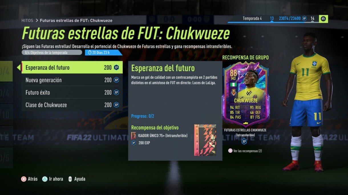 FIFA 22: el nuevo Future Stars gratuito es muy interesante para equipos de la Liga Santander Ultimate Team objetivo de Samuel Chukwueze