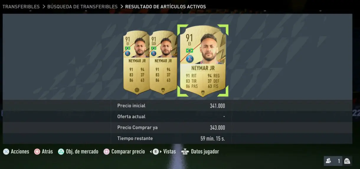 FIFA 22: este popular jugador recibiría un Flashback próximamente según una filtración Ultimate Team Neymar oro en el mercado