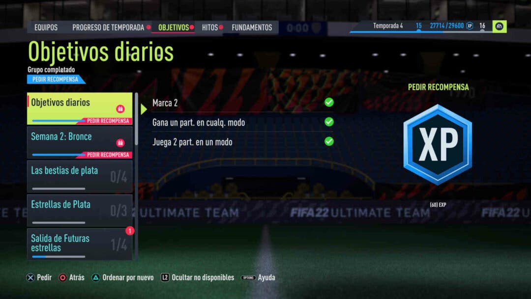FIFA 22: EA Sports modifica este grupo de objetivos porque uno de los retos  no funcionaba bien