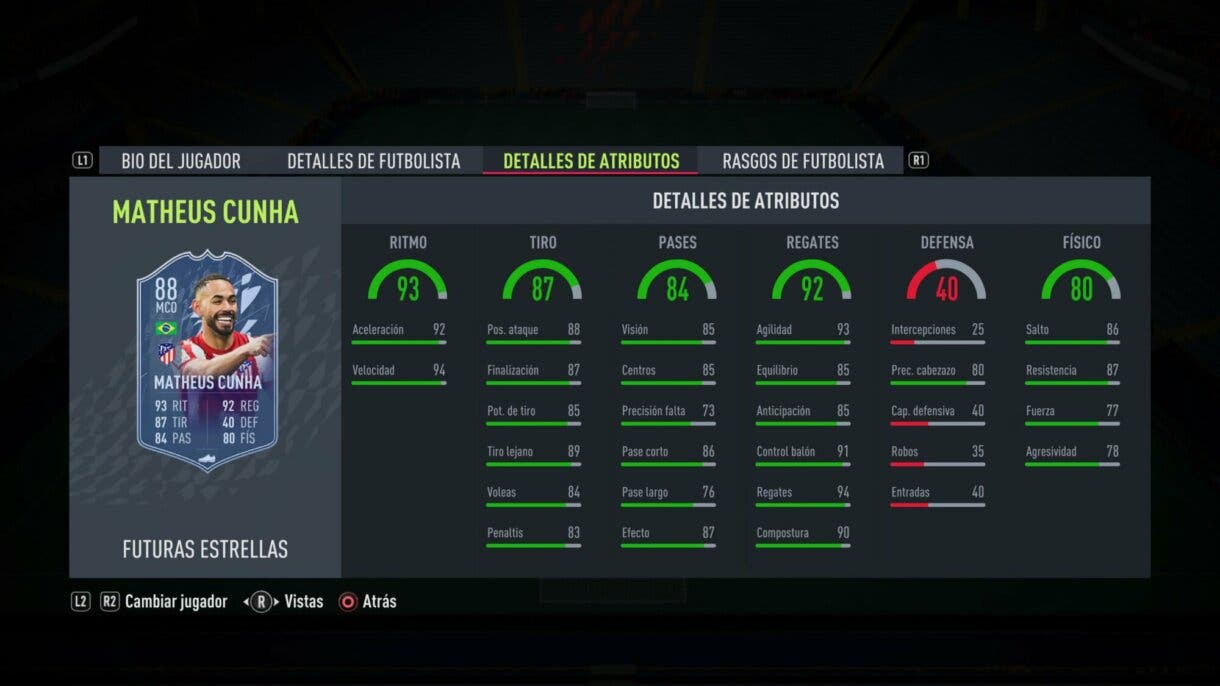 FIFA 22: este es el primer equipo Future Stars y aquí puedes ver las stats de sus jugadores Ultimate Team Matheus Cunha