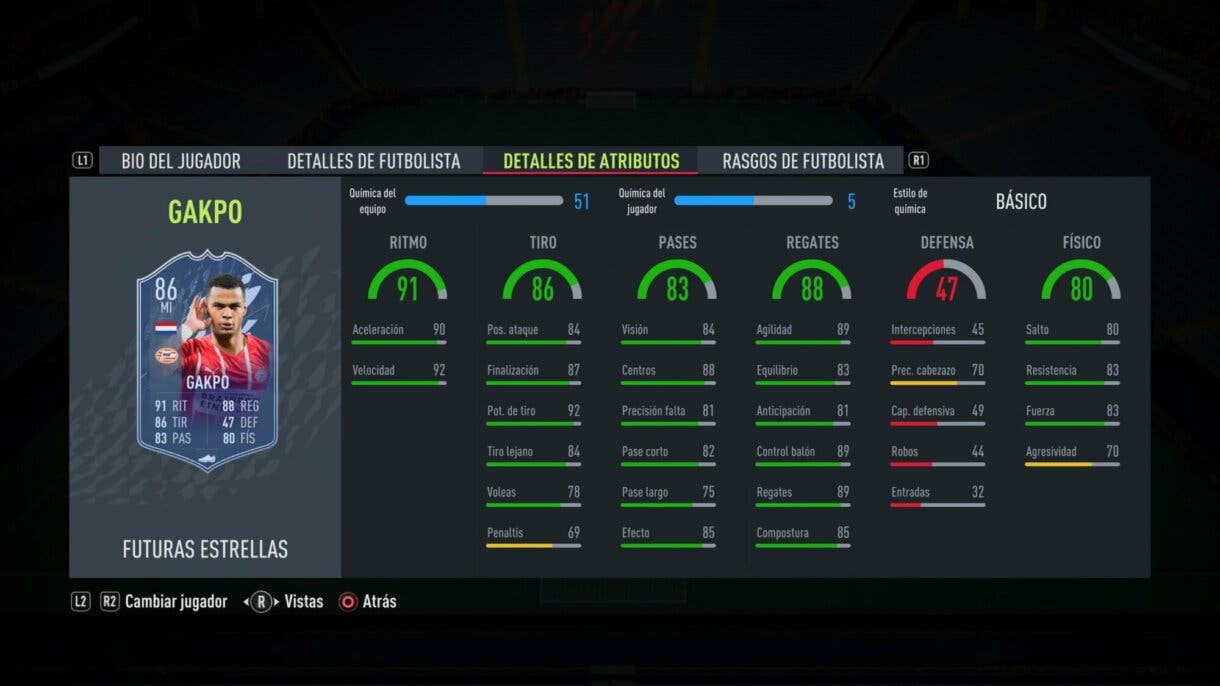 FIFA 22: este es el primer equipo Future Stars y aquí puedes ver las stats de sus jugadores Ultimate Team Gakpo