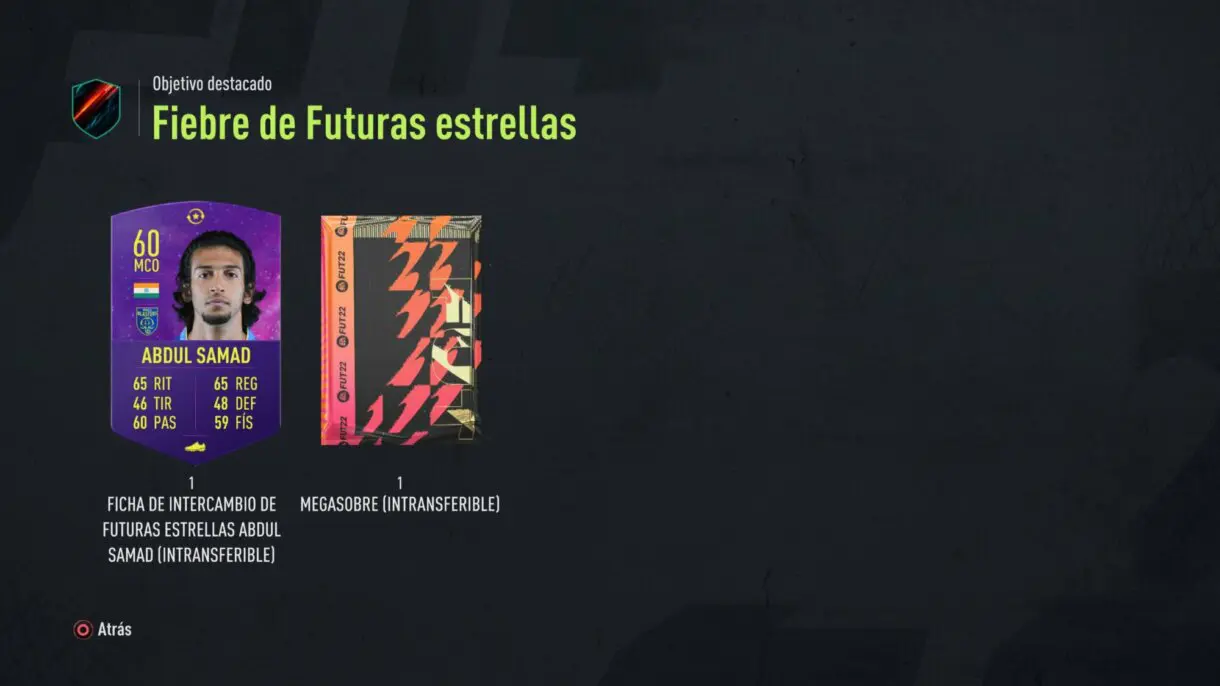 FIFA 22: ya podemos conseguir, por tiempo limitado, un Megasobre gratuito y otro token Future Stars Ultimate Team premio final
