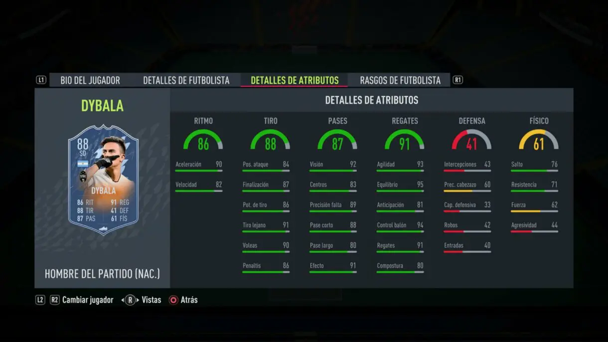 fifa 22 central de fut en los menus 244