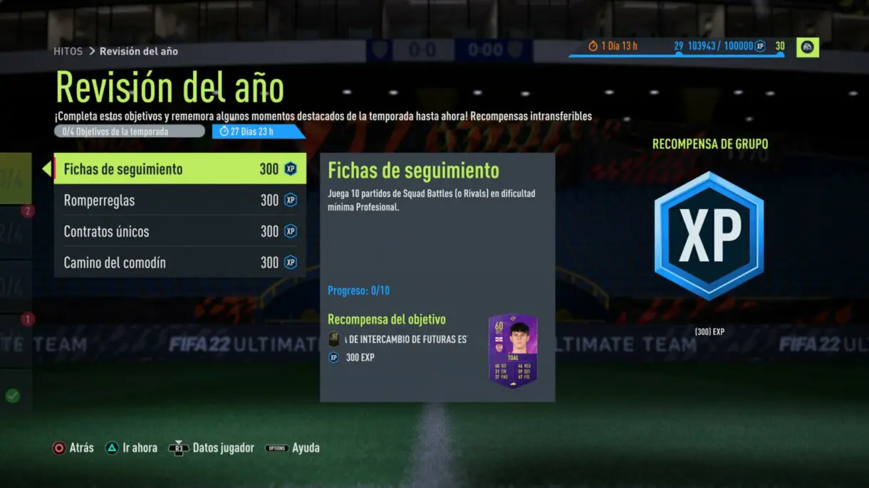 FIFA 22: con estos interesantes retos, puedes conseguir tres cartas gratuitas de eventos antiguos y el quinto token Future Stars Ultimate Team imagen de los Hitos
