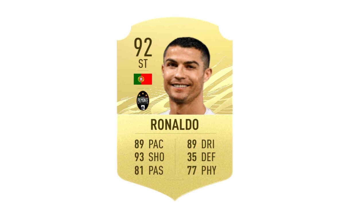 Carta oro Cristiano Ronaldo FIFA 21 Ultimate Team