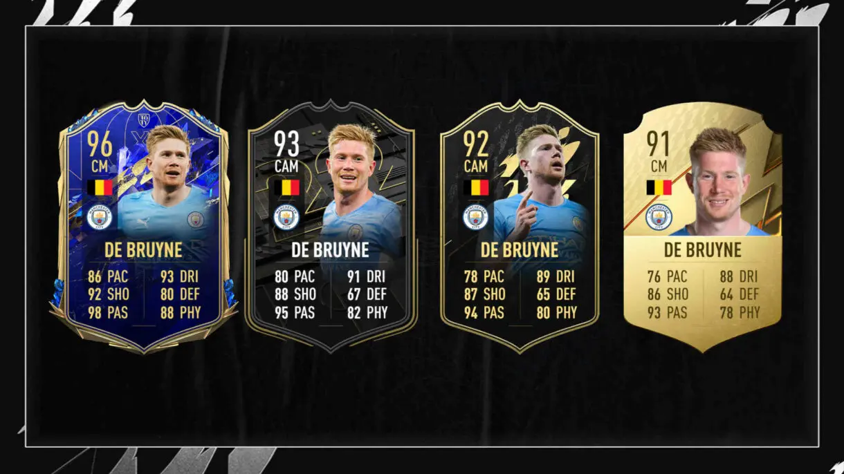 Cartas De Bruyne hasta ahora FIFA 22 Ultimate Team