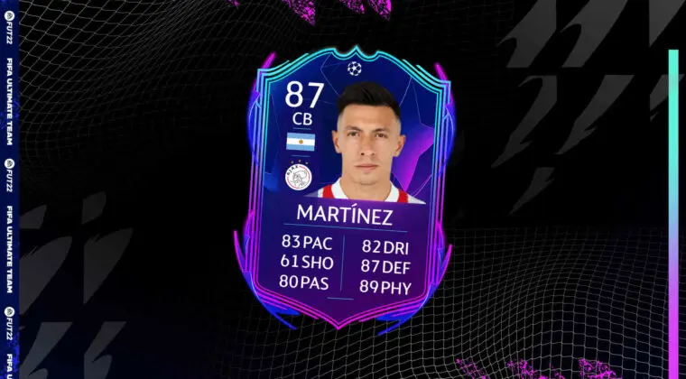 Imagen de FIFA 22: Lisandro Martínez RTTF es la nueva carta gratuita y estos son sus números