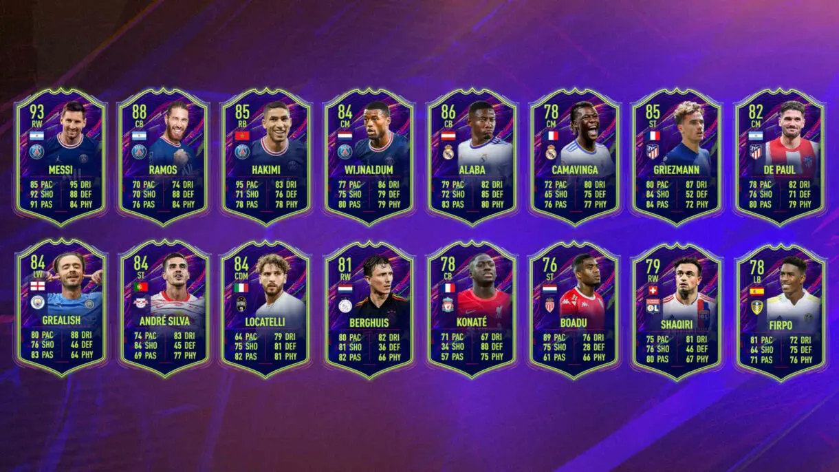 Cartas OTW dos victorias FIFA 22 Ultimate Team