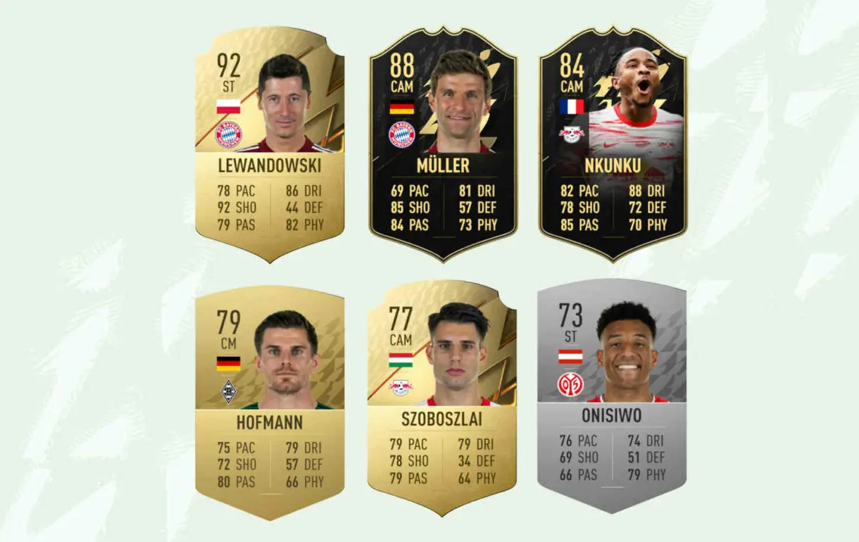 Mejores versiones candidatos POTM Bundesliga octubre FIFA 22 Ultimate Team