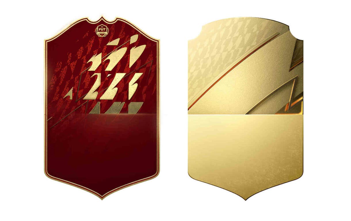 Diseños carta FUT Champions player pick y oro FIFA 22 Ultimate Team